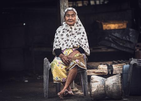 Alte Frau aus Komodo