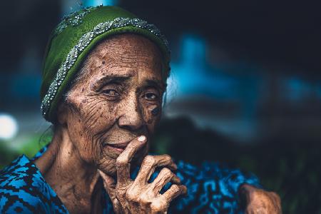 alte Frau aus Madagaskar