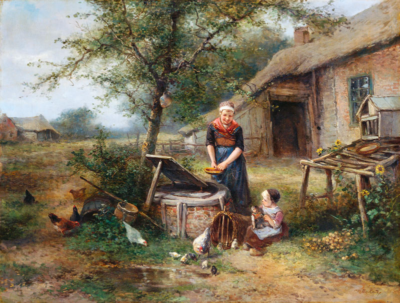 Auf dem Bauernhof. von Mari Johann M.Henri Ten Kate