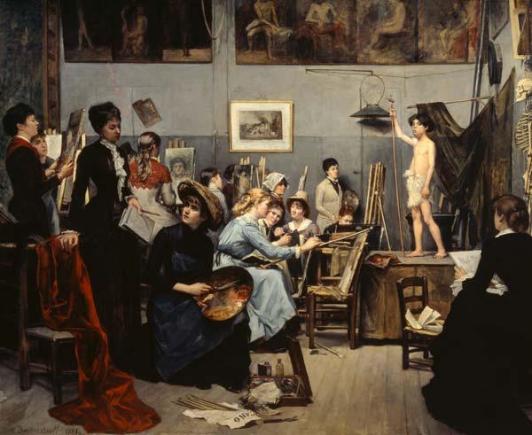 In der Academie Julien in Paris 1881