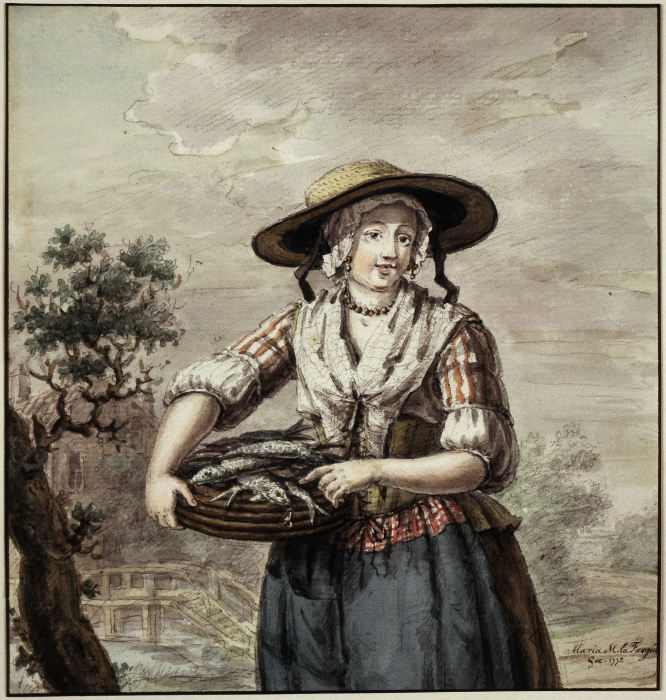 Fischverkäuferin von Maria Margaretha la Fargue