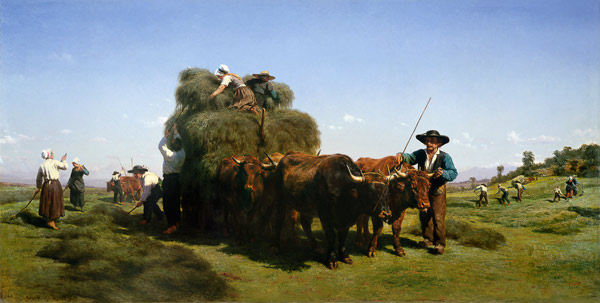 Haymaking, Auvergne von Maria-Rosa Bonheur