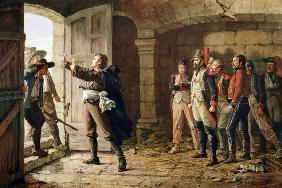 Maurice Gigost d'Elbee (1752-94) Protecting the New Prisoners at Chemille April 1793