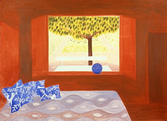 The Studio Window, 1987 (acrylic on board)  von Marie  Hugo
