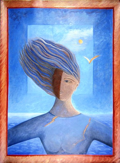 Zoe de la Mer, 1993 (oil on paper)  von Marie  Hugo