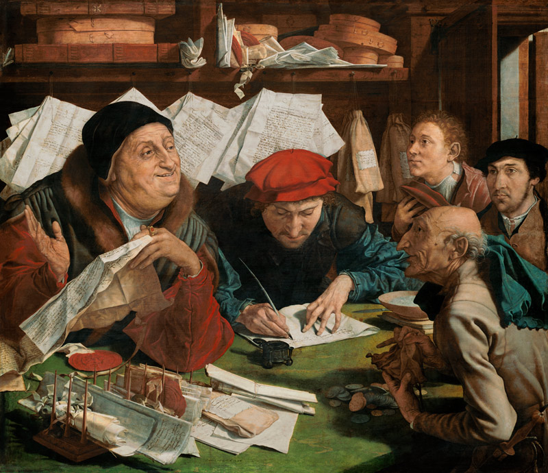Ein Notar von Marinus Claeszon van Reymerswaele