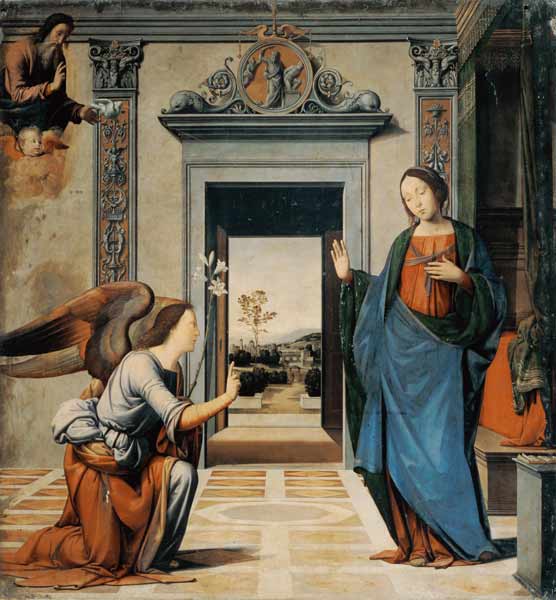 Verkündigung Mariae. von Mariotto di Bigio Albertinelli