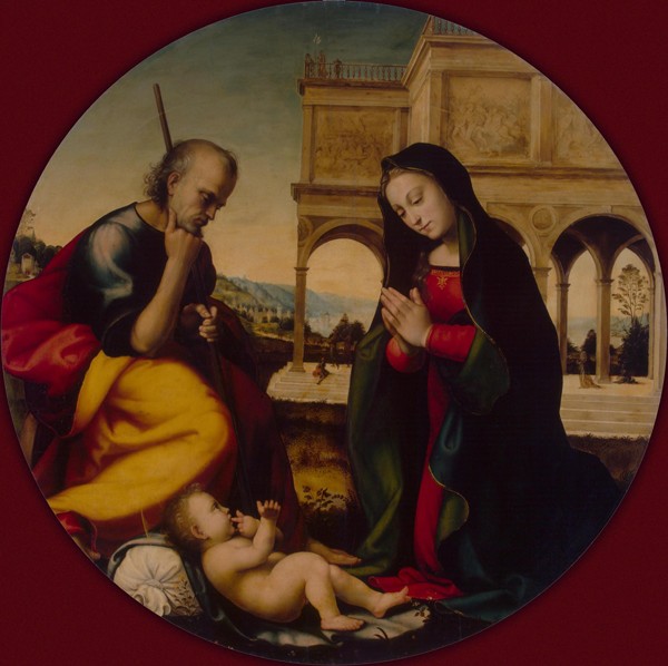 Die Anbetung des Christuskindes von Mariotto di Bigio Albertinelli