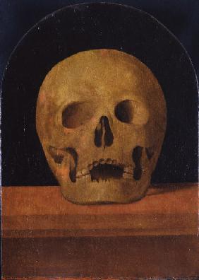 Memento mori. Rückseite des Triptychons 1500