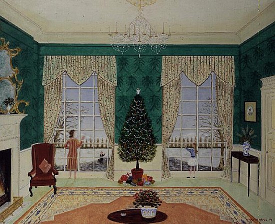 The Front Room at Christmas  von Mark  Baring