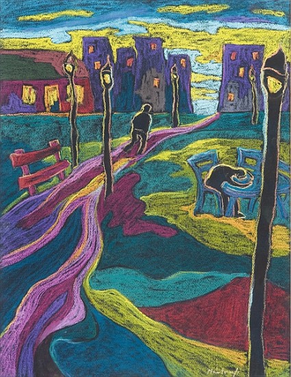 Suburbia, 2006 (pastel on paper)  von Marta  Martonfi-Benke