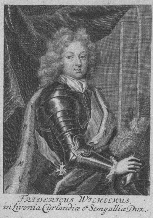 Porträt von Friedrich Wilhelm Kettler (1692-1711), Herzog von Kurland und Semgallen von Martin Bernigeroth