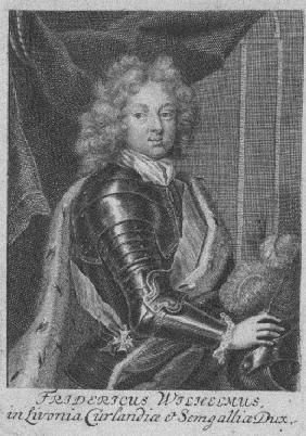 Porträt von Friedrich Wilhelm Kettler (1692-1711), Herzog von Kurland und Semgallen