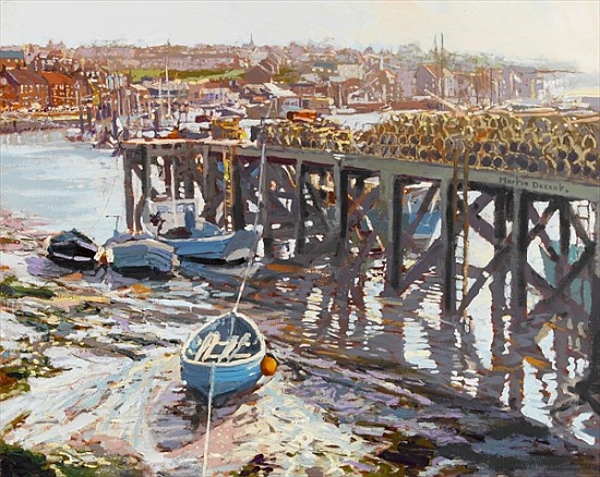 Low Tide (Whitby, North Yorkshire) 2006 (oil on board)  von Martin  Decent