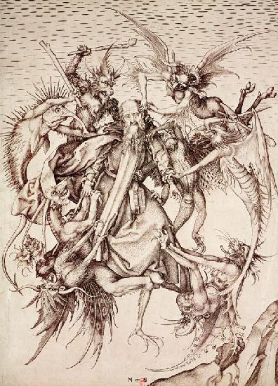 The Temptation of St. Anthony (engraving) 18th