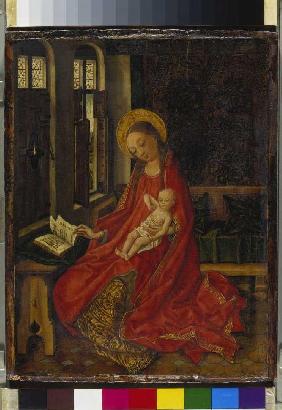 Maria mit Kind im Gemach.