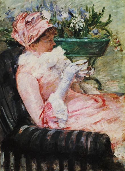 Dame beim Tee von Mary Stevenson Cassatt