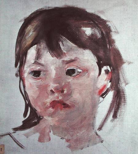 Head of a Young Girl von Mary Stevenson Cassatt