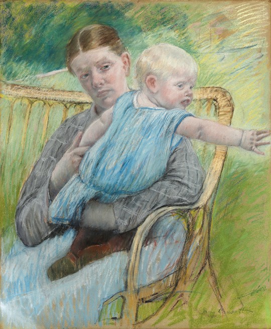 Mathilde Holding Baby von Mary Stevenson Cassatt