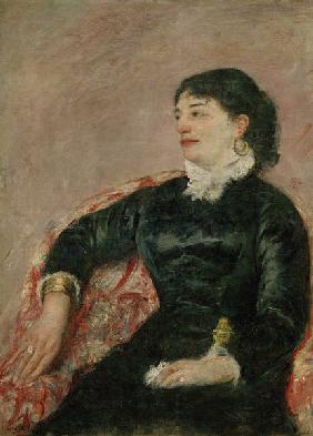 M.Cassatt, Portrait of an Italian Lady
