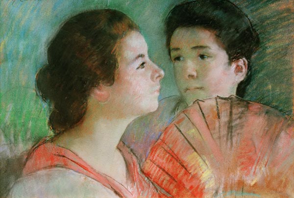 Cassatt / Two Sisters / Pastel drawing von Mary Stevenson Cassatt