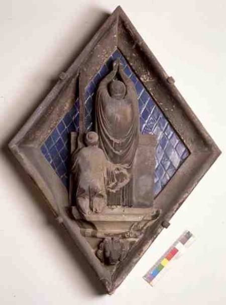 The Eucharist, relief tile from the Campanile von Maso  di Banco