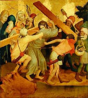 Christ Carrying the Cross, panel from the St. Thomas Altar from St. John's Church, Hamburg begun in 1