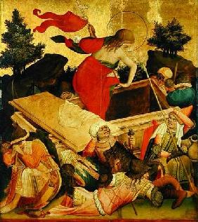 The Resurrection, panel from the St. Thomas Altar from St. John's Church, Hamburg begun in 1