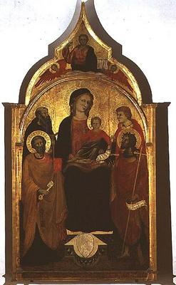 Madonna and Child with Saints, 1415 (tempera on panel) von Master of 1415