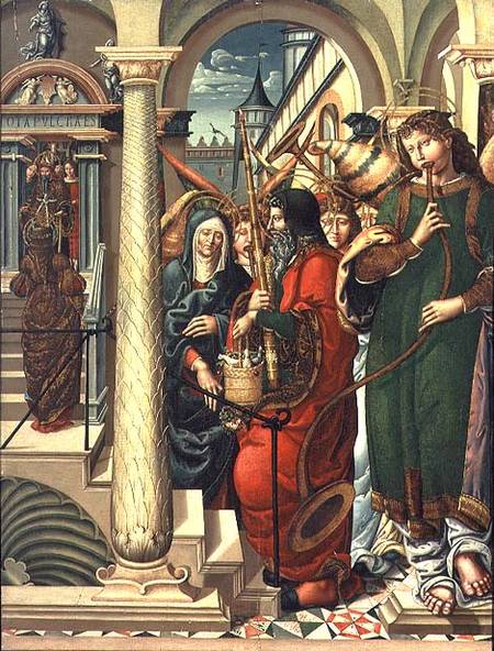 The Presentation of the Virgin in the Temple von Master of Sigena