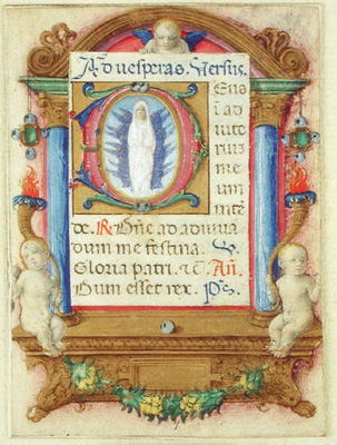 Virgin in Glory, c.1480 (vellum) von Master of the della Rovere Missals