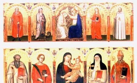 Coronation of the Virgin with Saints von Master of the Dominican Effigies