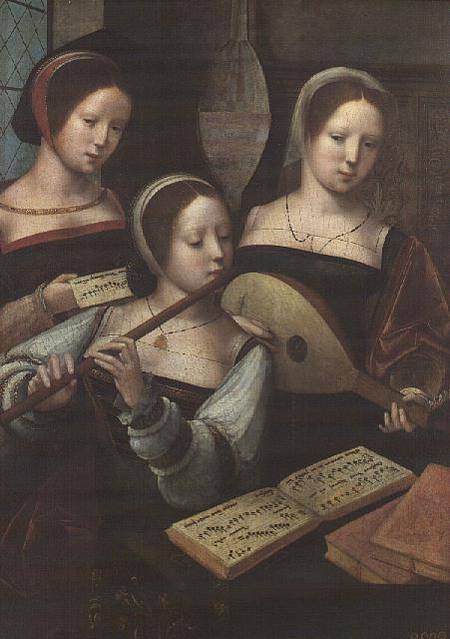The Musicians von Master of the Female Half Lengths