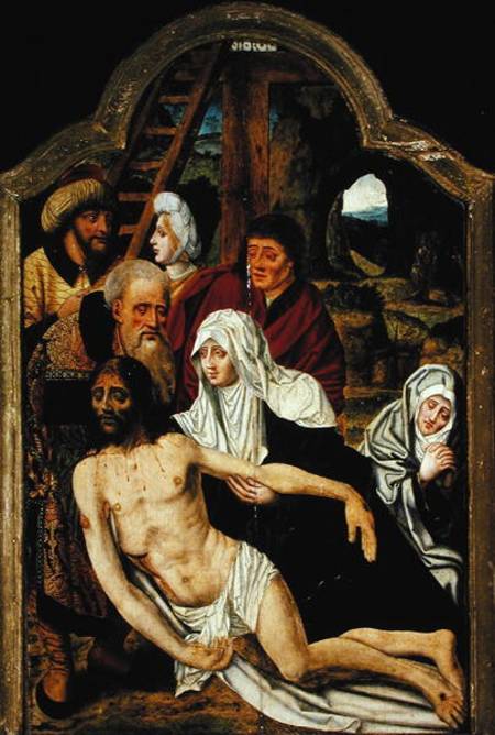 Descent from the Cross von Master of the Holy Blood