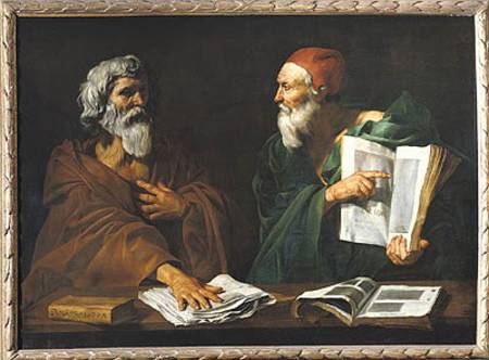 The Philosophers von Master of the Judgment of Solomon