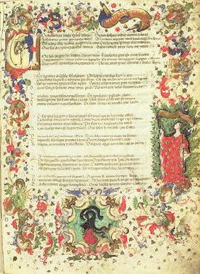Illustrated Page from the Triumph by Petrarch (miniature) 1813