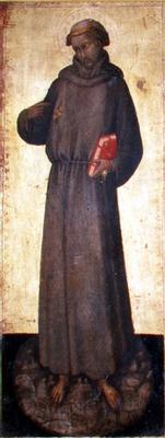 St. Francis (tempera on panel) von Master of the Straus Madonna