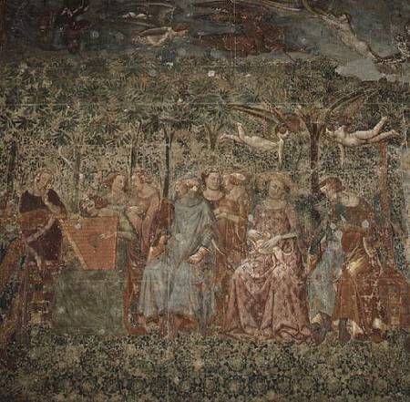Courtly ladies at an open-air concert (fresco) von Master of the Triumph of Death