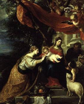 The Mystic Betrothal of St. Catherine 1660