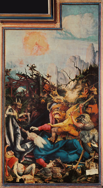 Versuchung des Heiligen Antonius von Mathias (Mathis Gothart) Grünewald