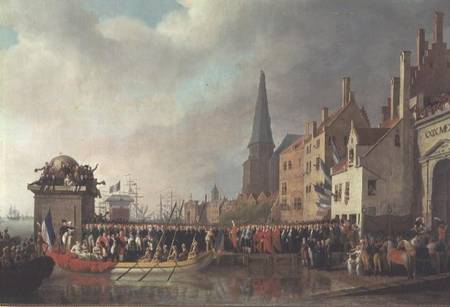 Entry of Bonaparte, as First Consul, into Antwerp on 18th July 1803 von Mathieu Ignace van Bree