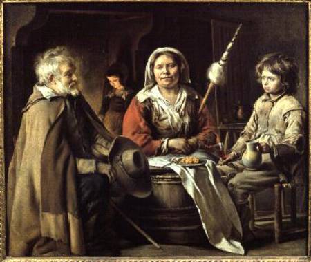Peasants in an Interior von Mathieu Le Nain