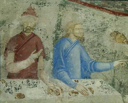 The Feast of Herod, detail from the chapel of St. Jean von Matteo Giovanetti
