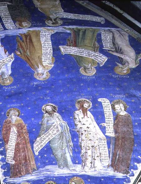 The Prophets Job, Isaiah, Jeremiah, Solomon, Moses, Ezekiel, David and Enoch from La Salle de la Gra von Matteo Giovanetti