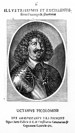 Prince Octavio Piccolomini, Duke of Amalfi, after a portrait of 1649 von Matthäus Merian d.J.