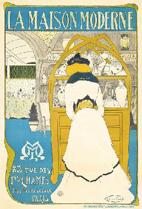 A poster advertising the Parisian art gallery 'La Maison Moderne', opened by Julius Meier-Graefe 1898