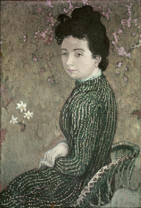 Eva, grünes Kleid 1891