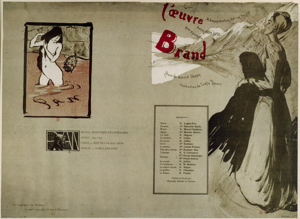 H.Ibsen, Brand, Programmheft Paris 1894 von Maurice Denis