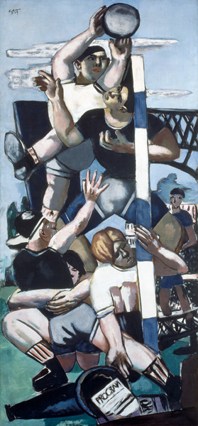 Die Rugbyspieler. 1929. von Max Beckmann