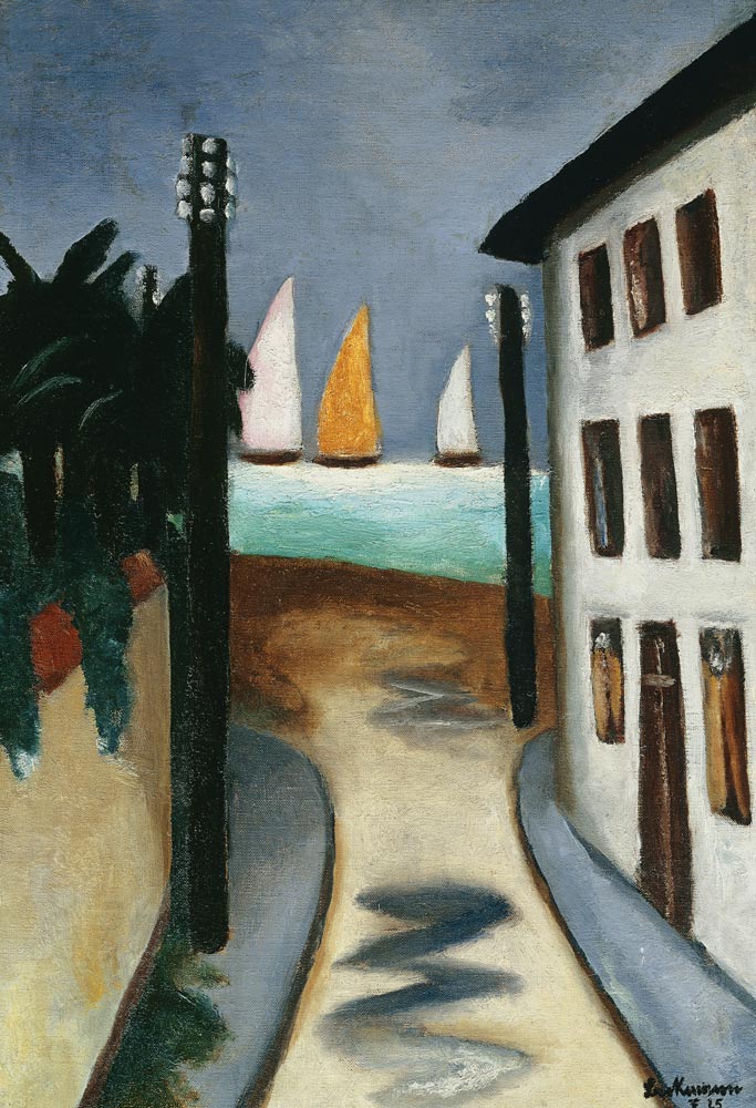 Kleine Landschaft, Viareggio. 1925 von Max Beckmann